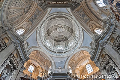 The Church of St. Hubert, Venaria, Turin, Italy Stock Photo